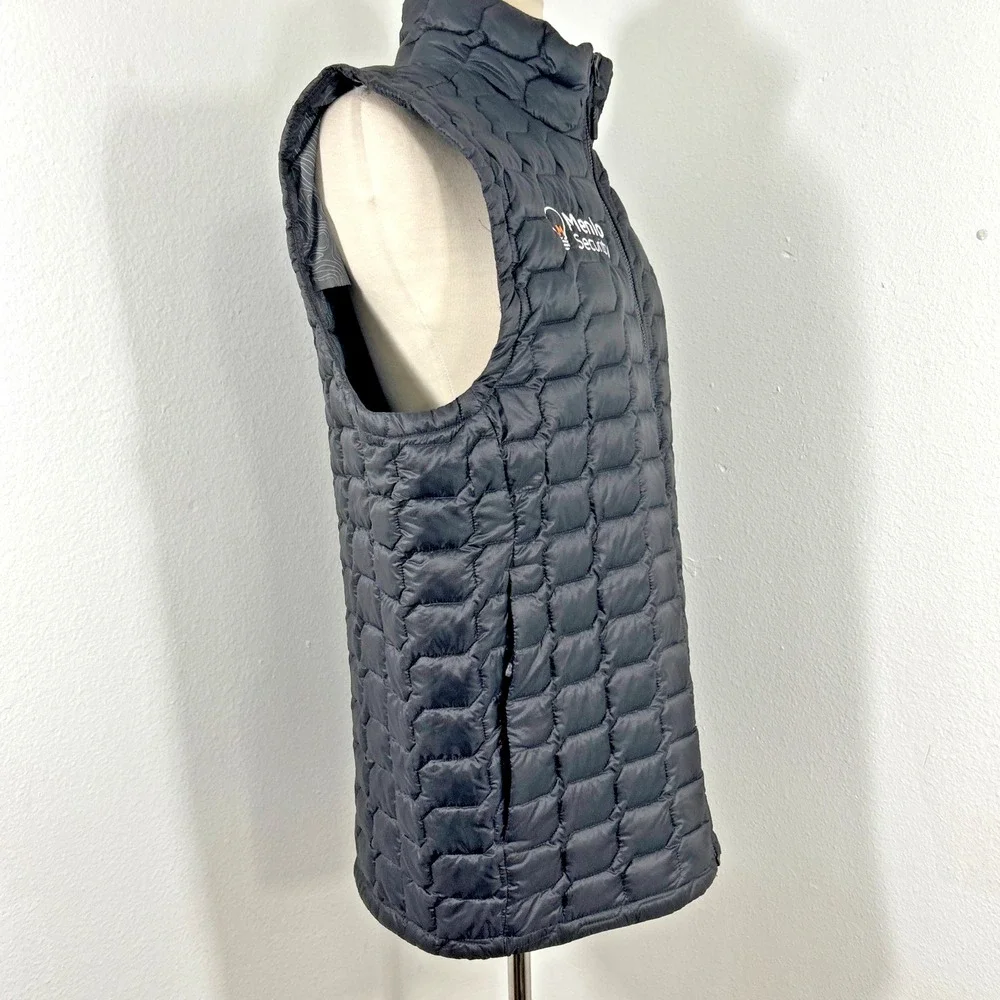 The North Face Thermoball Vest Mens M Black‎ Quilted Puffer Light Outdoor Retro